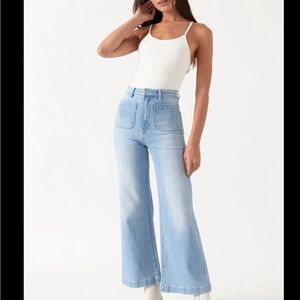 Light Blue Women's Rolla’s Sailor Jean